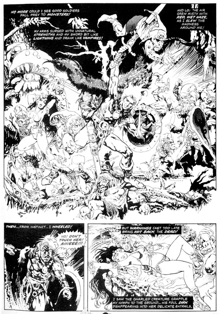 A page from EL CID, art by Gonzalo Mayo