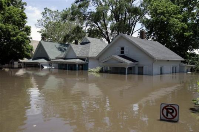 Iowa flood damage