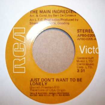 The Main Ingredient - Just Don't Want To Be Lonely