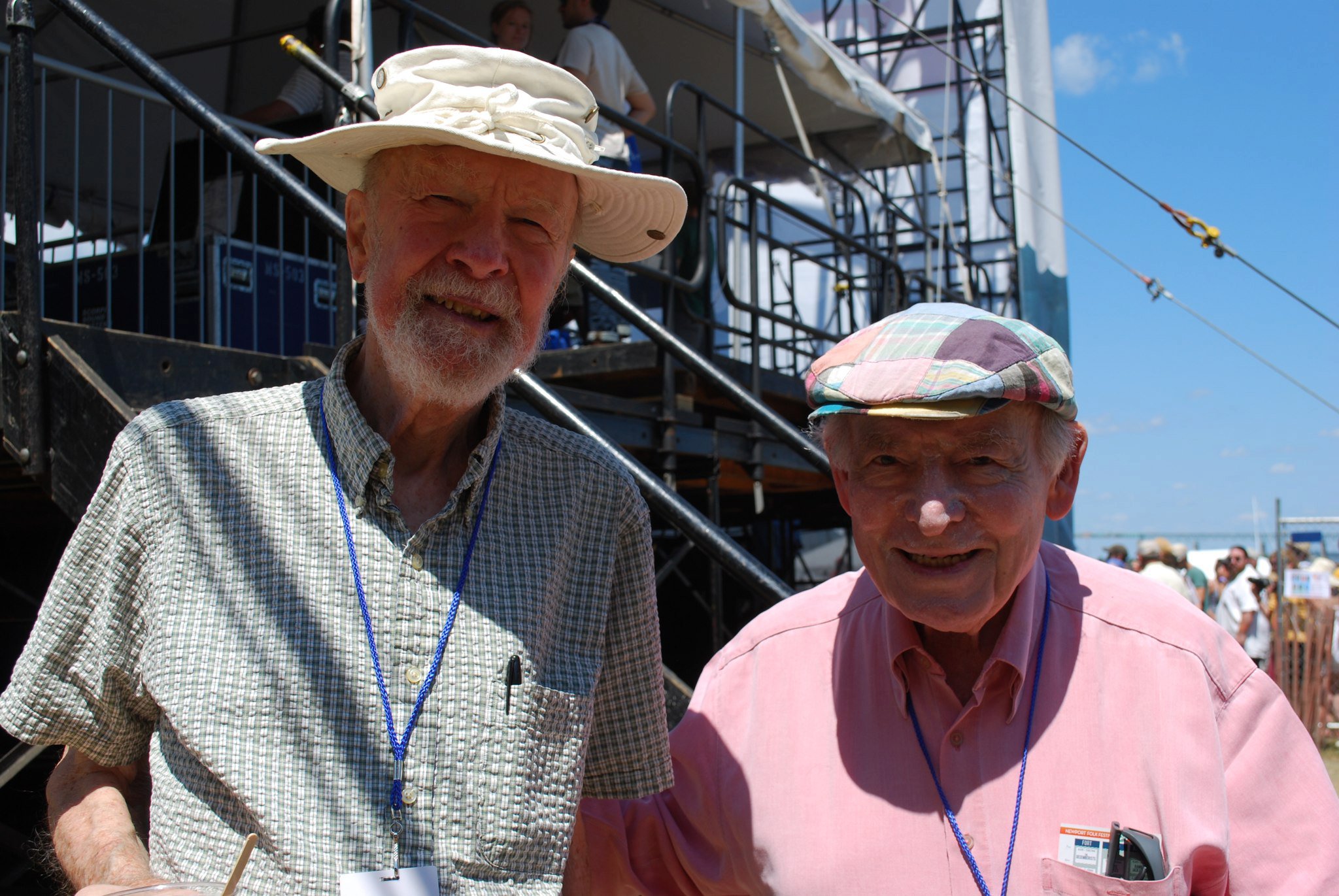 Pete Seeger and George Wein